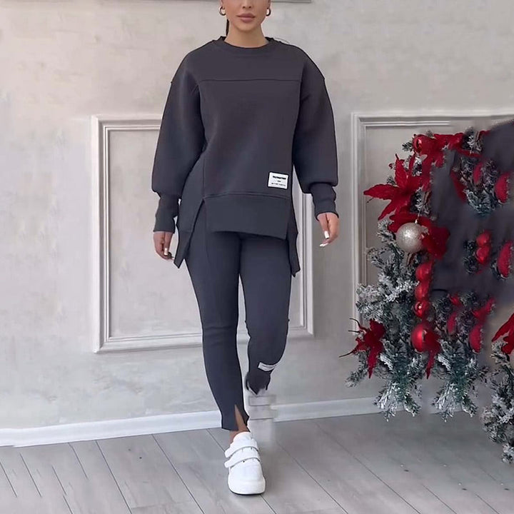 Dames Set van Casual Sweatshirt en Legging