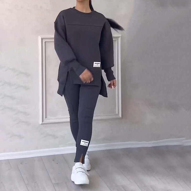 Dames Set van Casual Sweatshirt en Legging